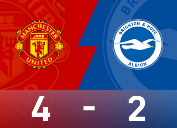 Premier League report: Cunha scores, Mbemo doubles, Manchester United 4-2 Brighton to win three consecutive games