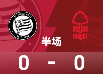 Europa League halftime: White missed a point, Malone's goal was disallowed, Graz Storm 0-0 Nottingham Forest